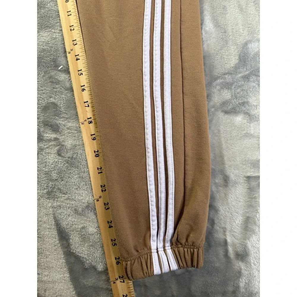 Alo Triple Striped Brown Joggers / Sweatpants Active Wear Stretch 24x27 Sz 2
